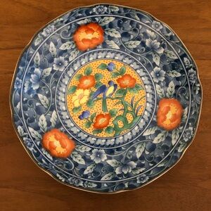 Japanese hand painted plate